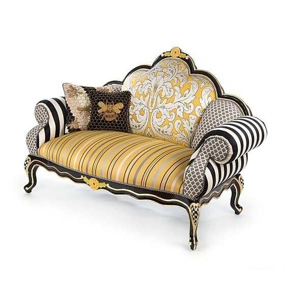 MacKenzie-Childs’ Queen Bee Loveseat